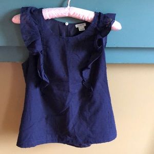 J. Crew ruffled blouse